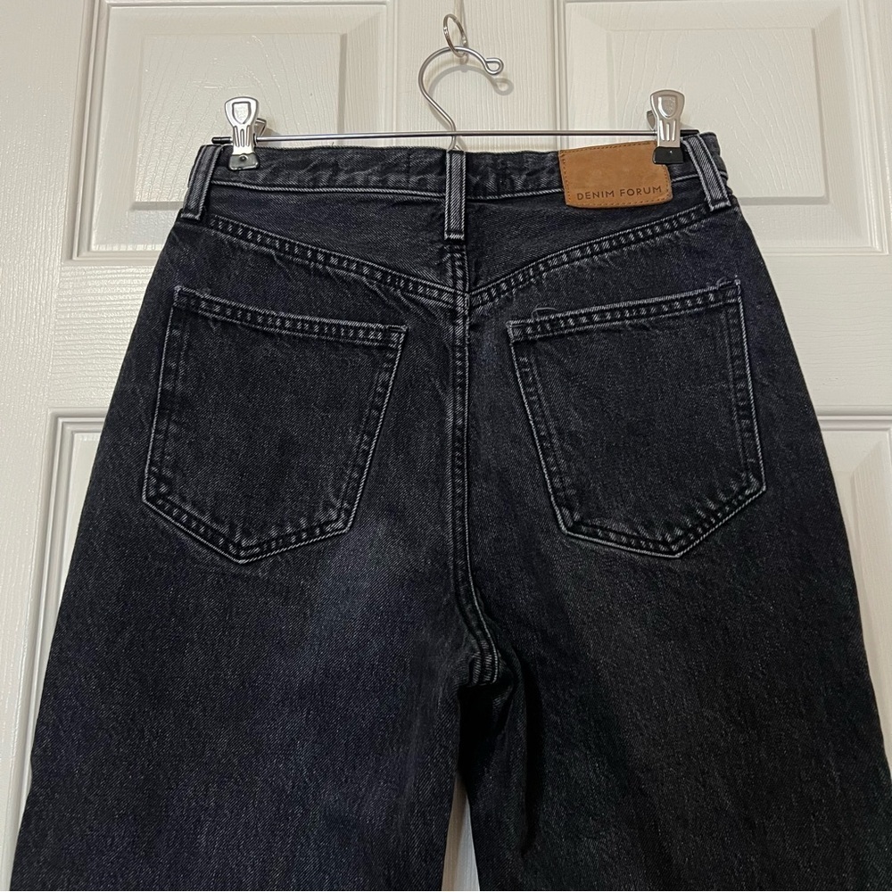 Aritzia Denim Forum Boyfriend High Rise Loose 28L Washed Black Jeans - Sz 24 - Picture 9 of 16